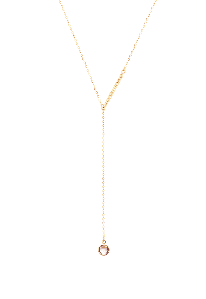 KAYLA - MORSE CODE Y NECKLACE - CA SOULS