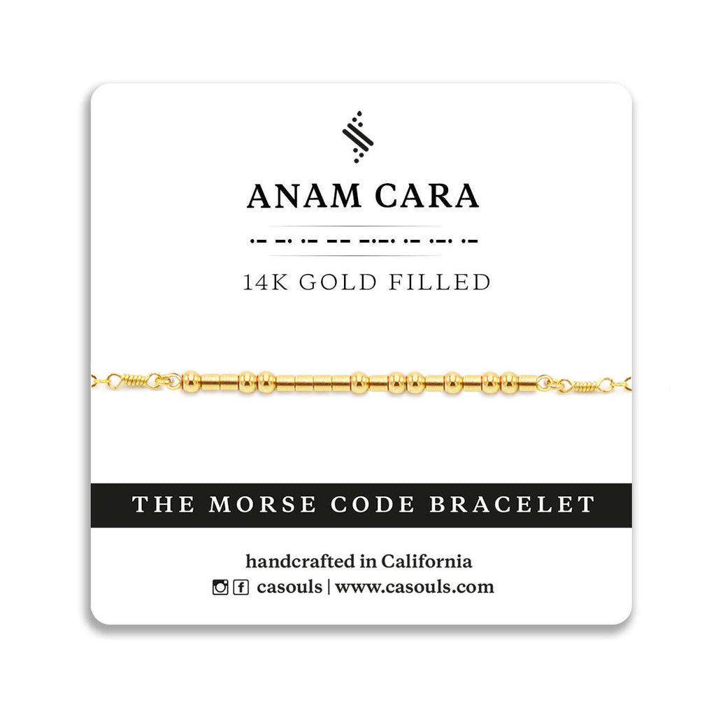 ANAM CARA - MORSE CODE BRACELET