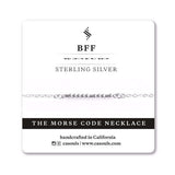 BFF MORSE CODE - FRIENDSHIP NECKLACE