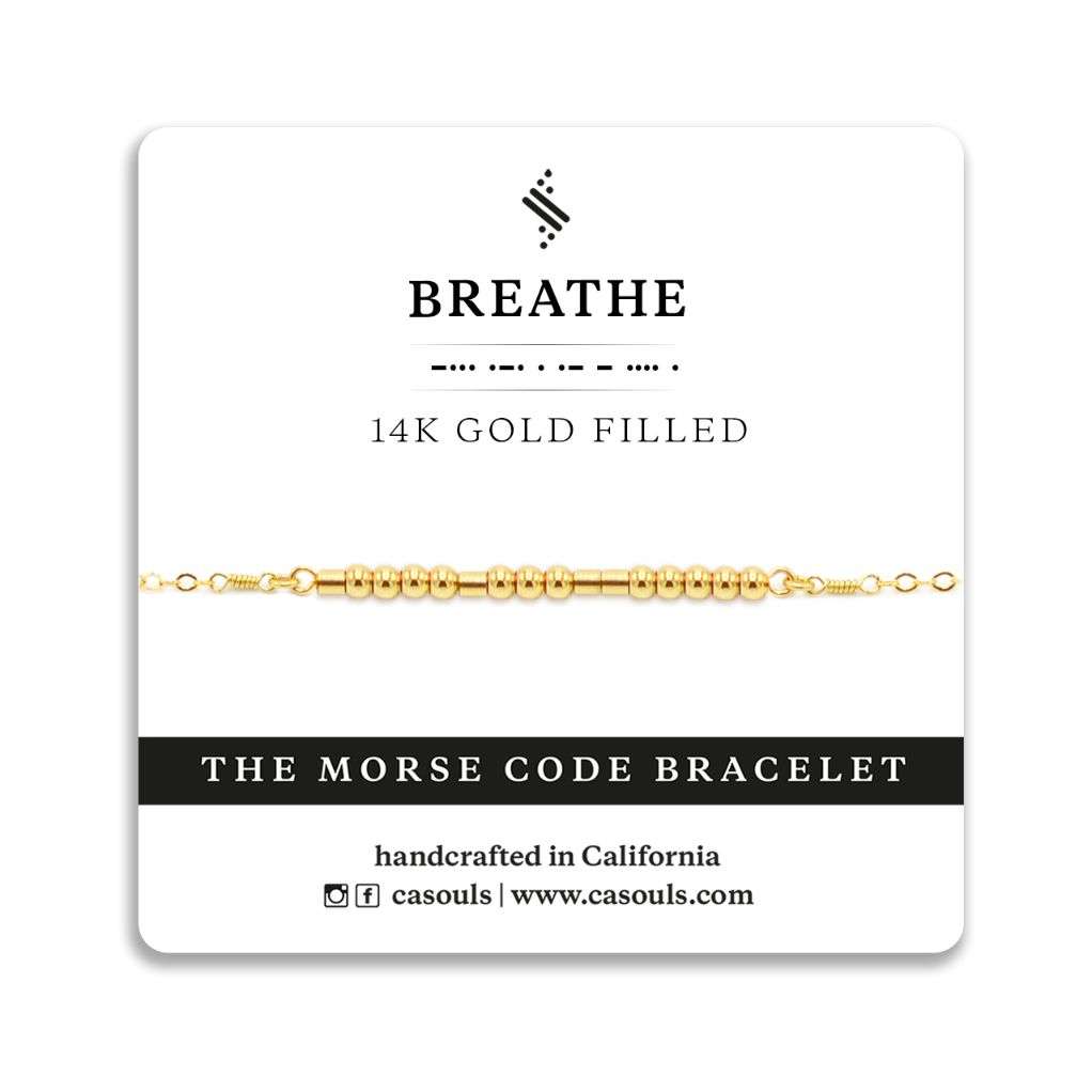 BREATHE - MORSE CODE BRACELET
