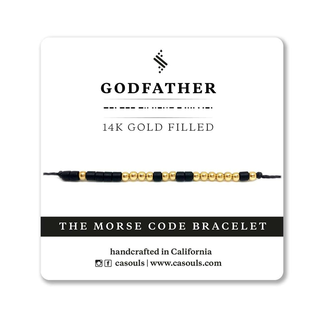 GODFATHER Morse Code Bracelet A Unique Gift for Godfather CA SOULS
