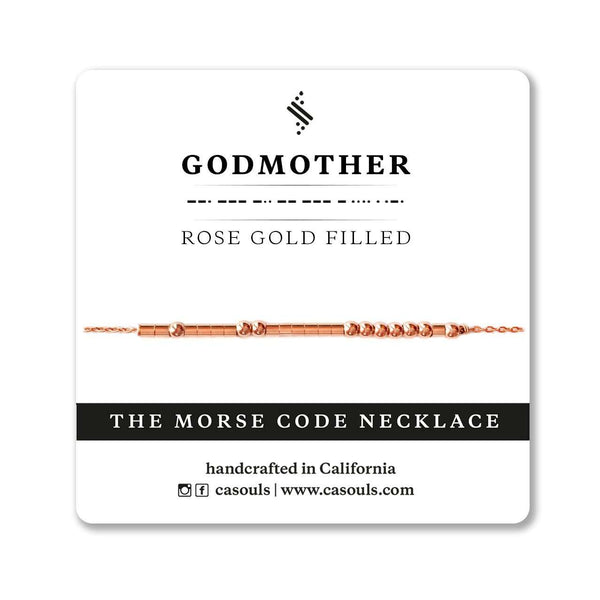 GODMOTHER MORSE CODE NECKLACE - CA SOULS