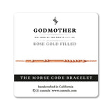 GODMOTHER MORSE CODE BRACELET - CA SOULS