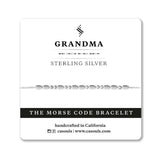 GRANDMA MORSE CODE BRACELET