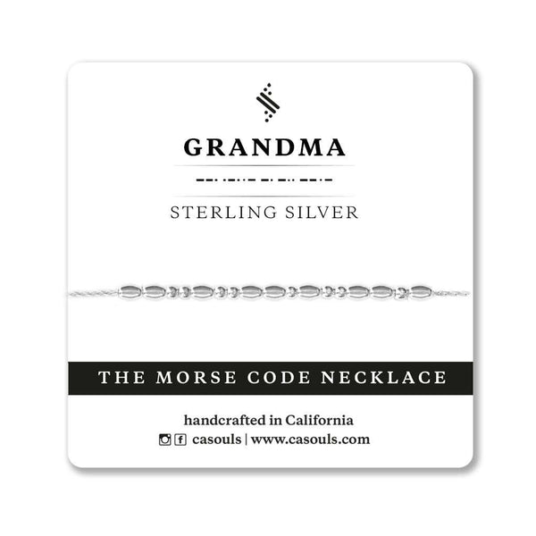 GRANDMA MORSE CODE NECKLACE