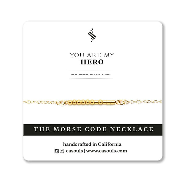 HERO - MORSE CODE NECKLACE - CA SOULS