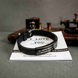 I LOVE YOU - MEN MORSE CODE BRACELET