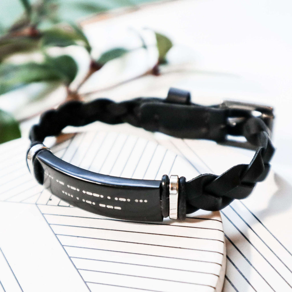 ZEKE - ENGRAVED MORSE CODE BRACELET