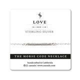 LOVE - MORSE CODE NECKLACE