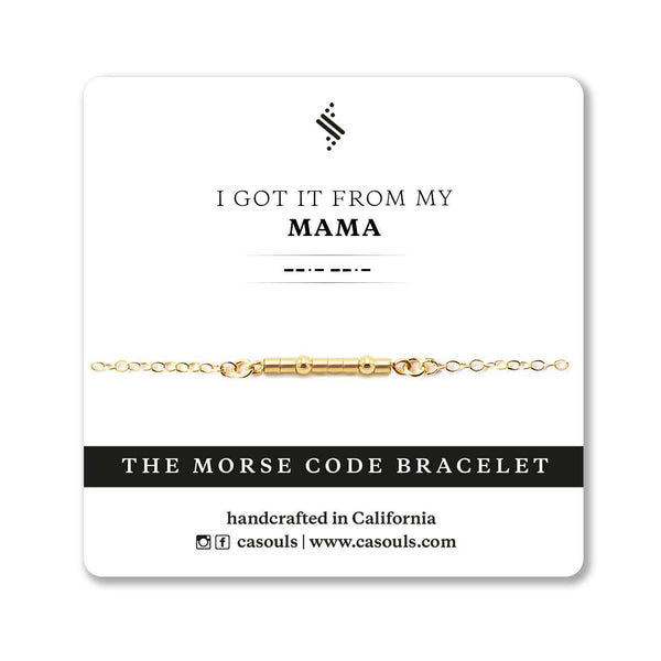 MAMA MORSE CODE BRACELET - CA SOULS