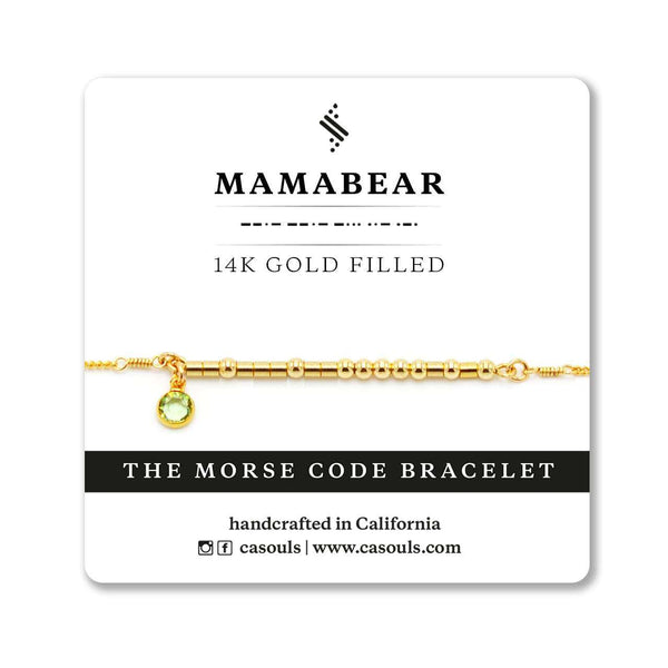 MAMA BEAR - MORSE CODE BRACELET - CA SOULS