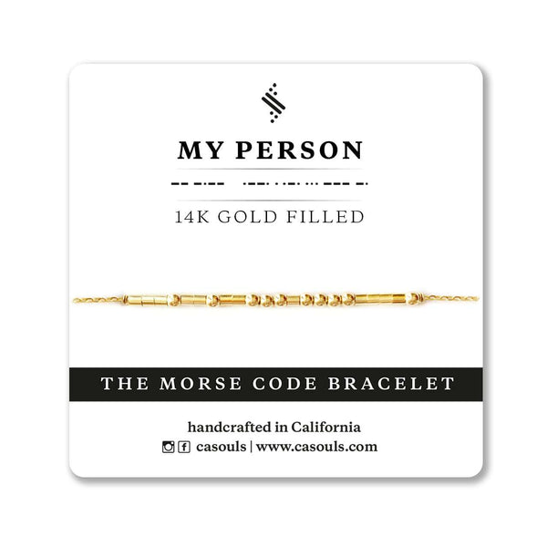 MY PERSON - MORSE CODE BRACELET