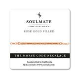 SOULMATE - MORSE CODE NECKLACE