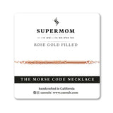 SUPERMOM MORSE CODE NECKLACE - CA SOULS