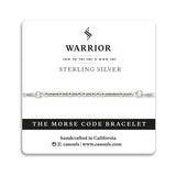 WARRIOR - MORSE CODE BRACELET