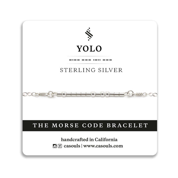 YOLO - MORSE CODE BRACELET