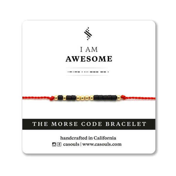 AWESOME - MORSE CODE BRACELET - CA SOULS