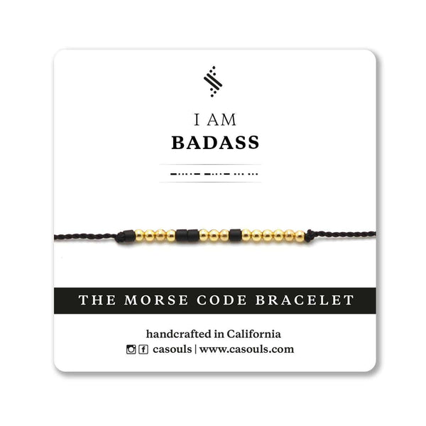 BADASS - MORSE CODE BRACELET - CA SOULS