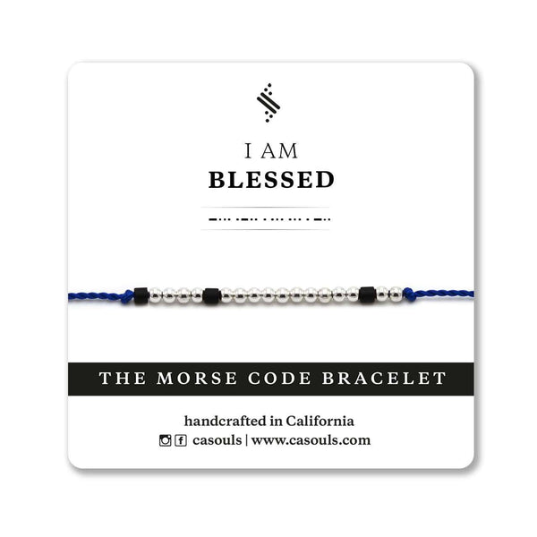 BLESSED - MORSE CODE BRACELET - CA SOULS