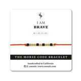 BRAVE - MORSE CODE BRACELET - CA SOULS