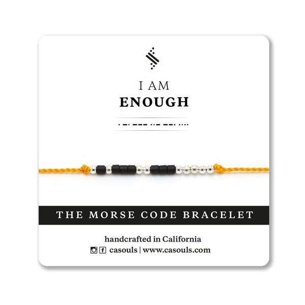 ENOUGH - MORSE CODE BRACELET - CA SOULS