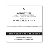 GODMOTHER GIFT - MORSE CODE BRACELET - CA SOULS
