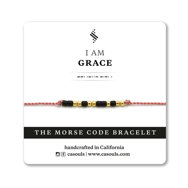 GRACE - MORSE CODE BRACELET - CA SOULS