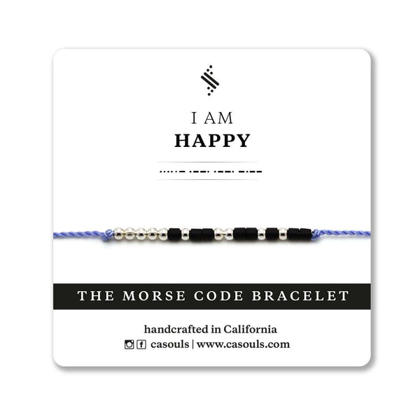 HAPPY - MORSE CODE BRACELET - CA SOULS