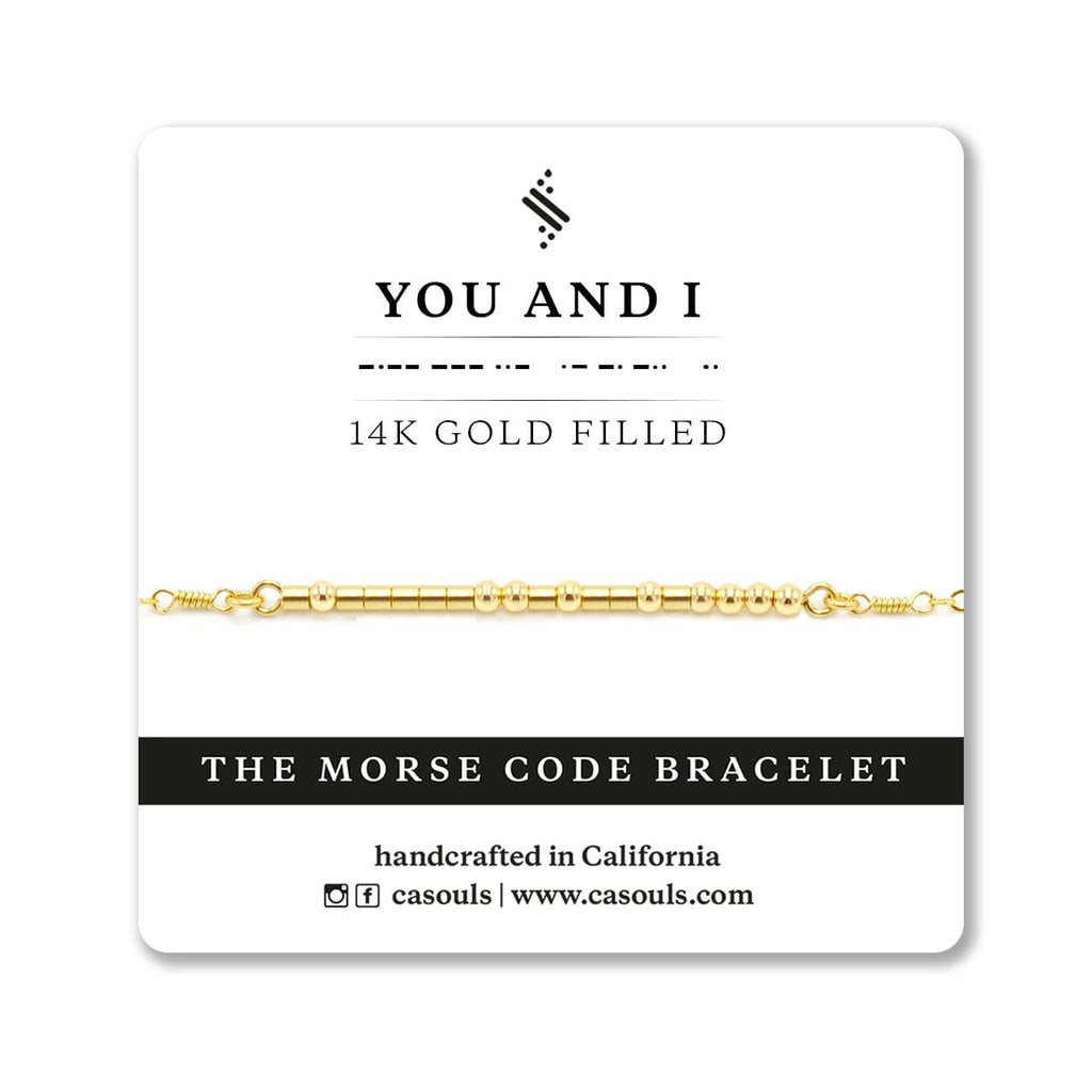 YOU AND I - MORSE CODE BRACELET