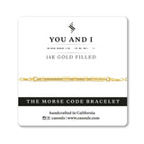 YOU AND I - MORSE CODE BRACELET