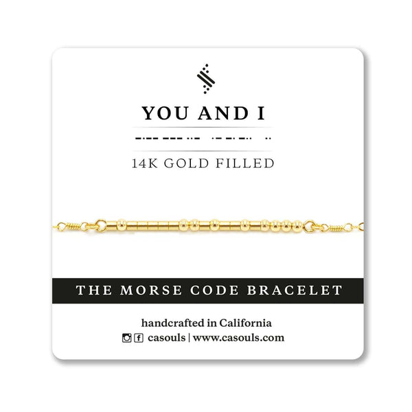 YOU AND I - MORSE CODE BRACELET